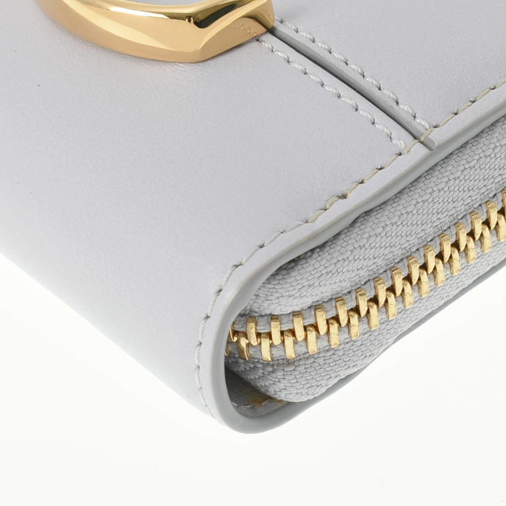 Chloe blue long zipper wallet leather Blue - Picture 5 of 8